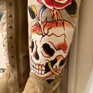 Ed Hardy boots size 6